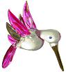 Glass Hummingbird Ornament