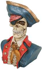 Pirate Skull Figurine