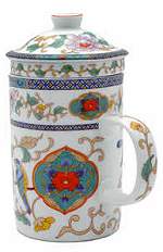 Birds Tea Cup Lid & Strainer