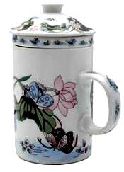 Butterfly Tea Cup Lid & Strainer