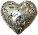 Large Iron Pyrite Heart