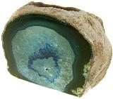 Teal Agate Candle Lamp