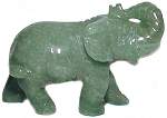 Green Aventurine Carved Elephant
