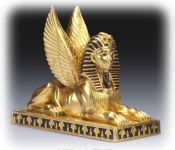 Gold Sphinx Figurine