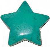 Blue Howlite Star Carving