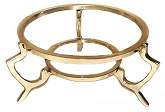 Double Ring Brass Ball Stand