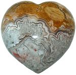 Crazy Lace Agate Heart