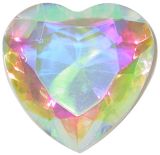 Crystal Heart Paperweight - AB