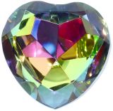 Rainbow Crystal Heart Paperweight