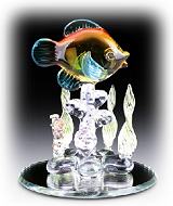 Glass Tropical Fish Figurine