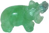 Fluorite Hippo Carving