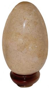5" H Large Fossil Jasper Egg
