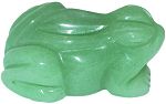 Aventurine Frog Carving