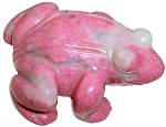 Rhodonite Frog Carving