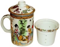 Geisha Tea Cup Lid & Strainer
