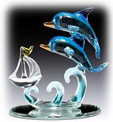 Glass Dolphins & Boat