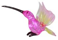 Pink Glass Hummingbird