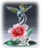 Glass Hummingbird Figurine