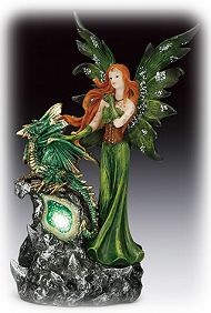 Green Fairy & Dragon w/LED