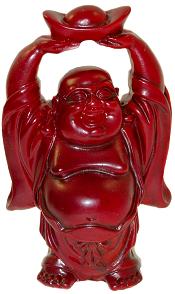 Red Lucky Buddha Statue