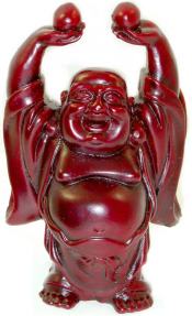 Red Happy Buddha Statue