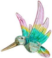 Glass Hummingbird Suncatcher