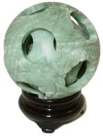 Carved Jade Spheres