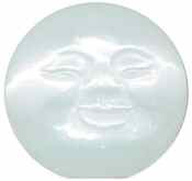 Carved Selenite Moon Face
