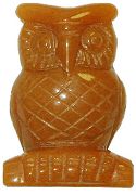Red Aventurine Owl Carving