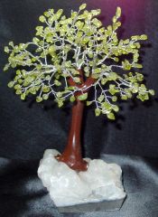 Peridot Gemstone Tree