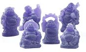 Set 6 Purple Buddha Satues