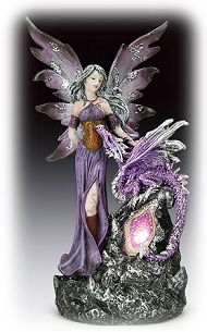 Purple Fairy & Dragon w/LED