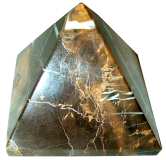 Black & Gold Onyx Pyramid