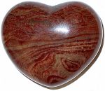 Red Wave Jasper Heart