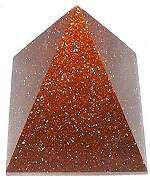 Red Goldstone Pyramid 