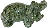 Reptile Jasper Hippo Carving