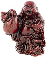 Red Lucky Buddha Statue