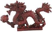 Chinese Dragon with Pearl Figurine
