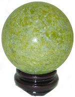 Green Serpentine Sphere