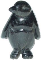 Obsidian Penguin Carving