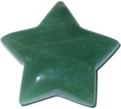 Green Quartz Star Carving