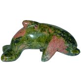 Unakite Dolphin Carving