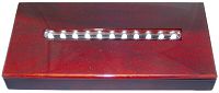 8" Wood LED Light Base for Crystal