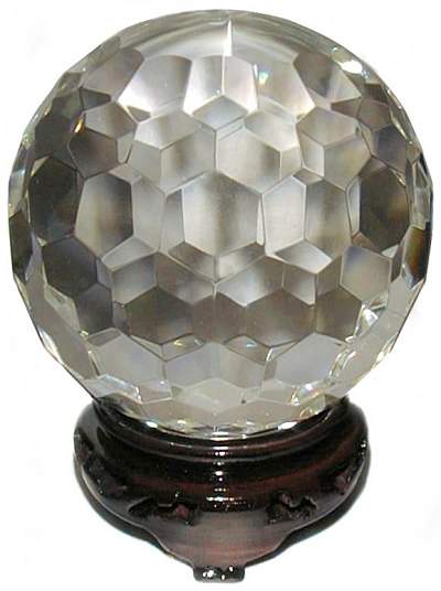 Quartz Crystal Facet Ball