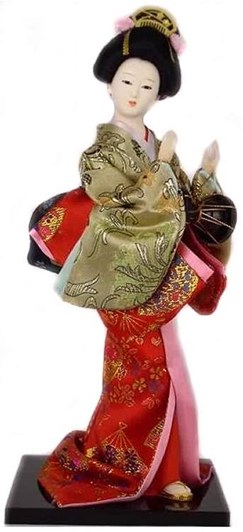 Geisha Doll in Red
