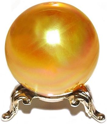 Gold AB Crystal Ball for Sale