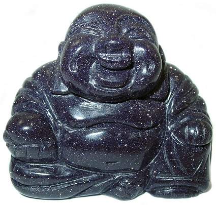 Blue Goldstone Buddha Carving
