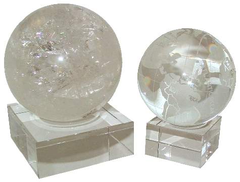 Tropical Crystal Sphere Display Stand