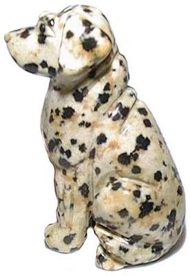 Dalmatian Jasper Dog Carving
