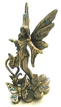 Pewter Butterfly Fairy Figurine